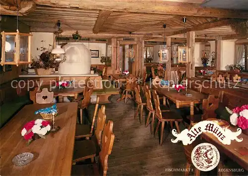 AK / Ansichtskarte Regensburg Restaurant Alte M?nz Schmankerlk?che Regensburg