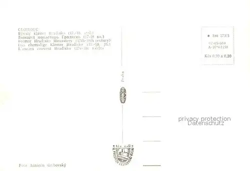 AK / Ansichtskarte Olomouc ehemaliges Kloster  Olomouc