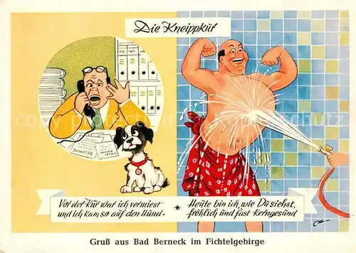 AK / Ansichtskarte Bad_Berneck Kneippkur Bad_Berneck