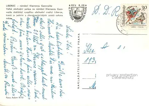 AK / Ansichtskarte Liberec Klementa Gottwalda Liberec