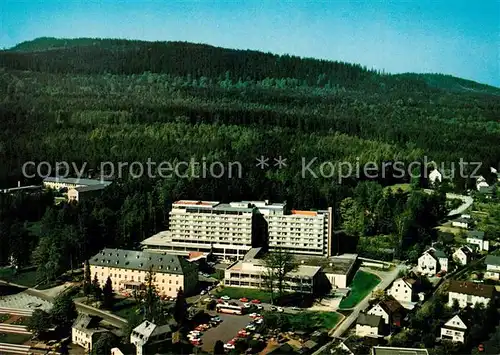 AK / Ansichtskarte Bad_Alexandersbad Fliegeraufnahme Kur  und Sporthotel Bad_Alexandersbad