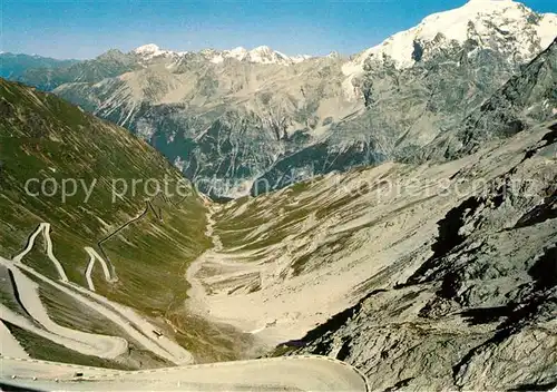 AK / Ansichtskarte Stelvio mit Ortler h?chster Alpenpass Europas Stelvio