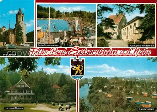 AK / Ansichtskarte Bad_Sobernheim Felke Bad Kurhaus Dhonau Camping Freibad J?disches Kinderheim Bad_Sobernheim
