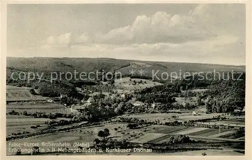 AK / Ansichtskarte Bad_Sobernheim Panorama Erholungsheim mit Nebengebaeuden und Kurhaeuser Dhonau Bad_Sobernheim