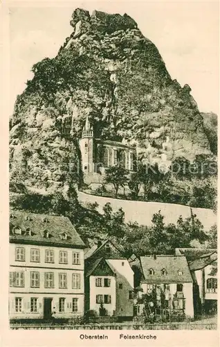 AK / Ansichtskarte Oberstein_Nahe Blick zur Felsenkirche Oberstein_Nahe