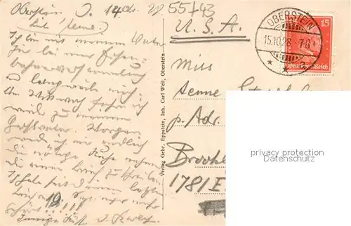 AK / Ansichtskarte Oberstein_Nahe Blick zur Felsenkirche Oberstein_Nahe