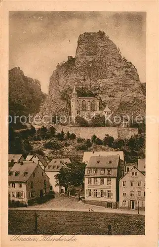 AK / Ansichtskarte Oberstein_Nahe Blick zur Felsenkirche Oberstein_Nahe