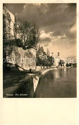 AK / Ansichtskarte Passau Partie am Inn Uferweg Passau