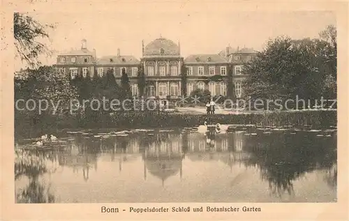 AK / Ansichtskarte Bonn_Rhein Poppelsdorfer Schloss und Botanischer Garten Bonn_Rhein