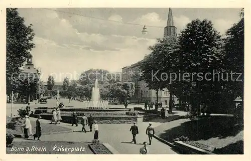 AK / Ansichtskarte Bonn_Rhein Kaiserplatz Fontaene Bonn_Rhein