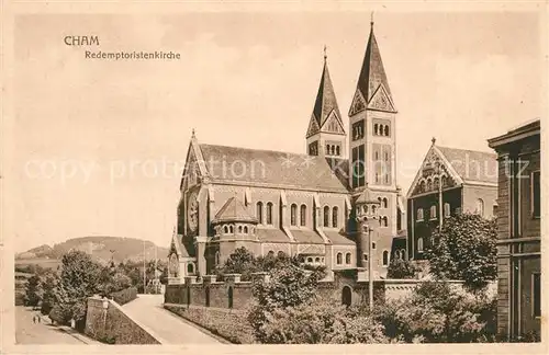 AK / Ansichtskarte Cham_Oberpfalz Redemptoristenkirche Cham Oberpfalz