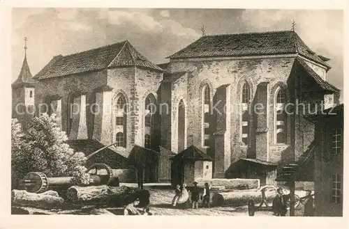 AK / Ansichtskarte Prag_Prahy_Prague Agneskloster Kuenstlerkarte Prag_Prahy_Prague