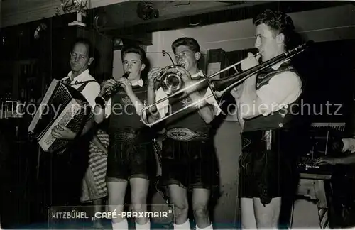 AK / Ansichtskarte Kitzbuehel_Tirol Cafe Praxmair Hausmusik Musikinstrumente Kitzbuehel Tirol