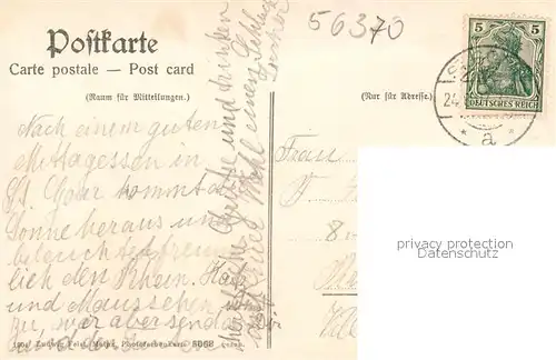 AK / Ansichtskarte St_Goar Burgruine Rheinfels Panorama Blick auf den Rhein St_Goar