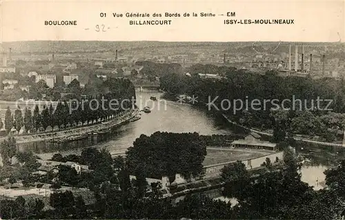 AK / Ansichtskarte Boulogne sur Seine Billancourt et Issy les Moulineaux Bords de la Seine Boulogne sur Seine
