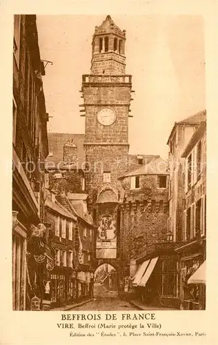 AK / Ansichtskarte Vire_Saone et Loire Beffroi Marie protege la Ville Vire Saone et Loire