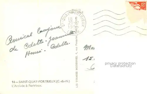 AK / Ansichtskarte Saint Quay Portrieux Arrivee a Portrieux Saint Quay Portrieux
