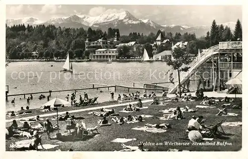 AK / Ansichtskarte Velden_Woerthersee Strandbad Bulfon Velden Woerthersee