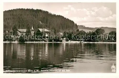 AK / Ansichtskarte Titisee Schwarzwaldhotel am See Titisee