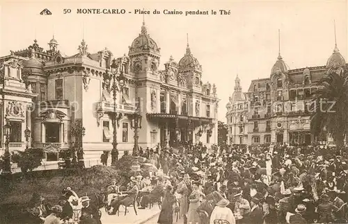 AK / Ansichtskarte Monte Carlo Place du Casino pendant le The Monte Carlo
