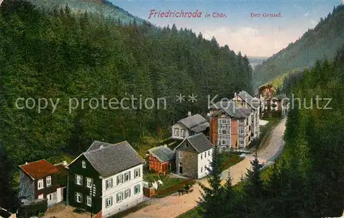 AK / Ansichtskarte Friedrichroda Der Grund Friedrichroda