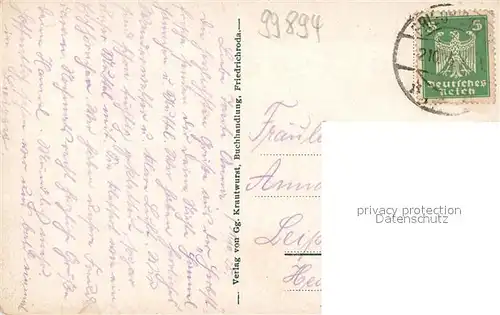 AK / Ansichtskarte Friedrichroda Der Grund Friedrichroda