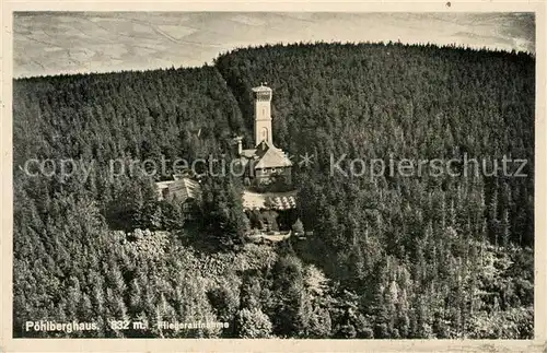 AK / Ansichtskarte Poehlberg Poehlberghaus Fliegeraufnahme Poehlberg