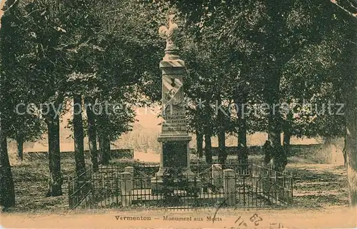 AK / Ansichtskarte Vermenton Monument aux Morts Kriegerdenkmal Vermenton