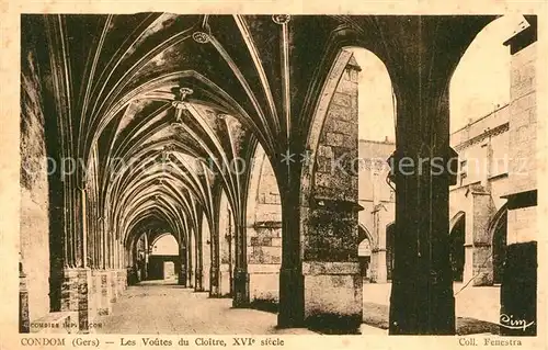 AK / Ansichtskarte Condom Voutes du Cloitre Condom
