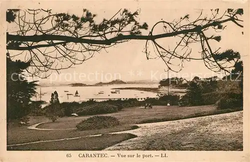 AK / Ansichtskarte Carantec Vue sur le port Carantec