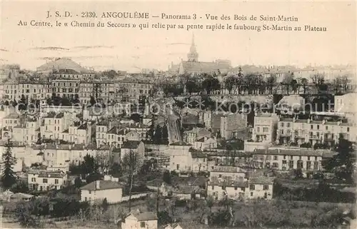 AK / Ansichtskarte Angouleme Panorama vue des Bois de Saint Martin Angouleme