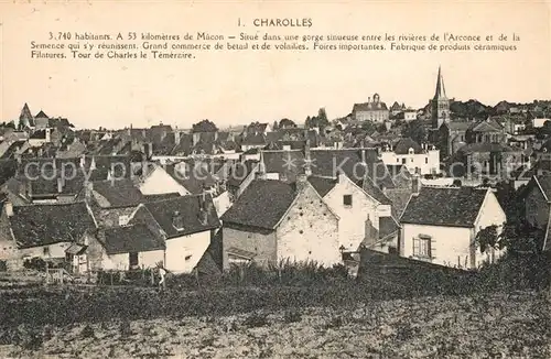 AK / Ansichtskarte Charolles Vue sur la ville Charolles