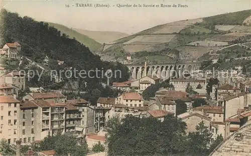 AK / Ansichtskarte Tarare Quartier de la Savoie et Route de Feurs Tarare