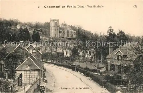 AK / Ansichtskarte Chaumont en Vexin Vue generale Eglise Chaumont en Vexin