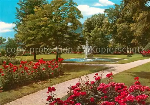 AK / Ansichtskarte Waldkirch_Breisgau Stadtrainanlagen Park Blumenbeet Waldkirch Breisgau