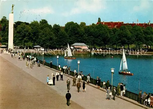 AK / Ansichtskarte Hannover Maschsee Uferpromenade Denkmal Hannover