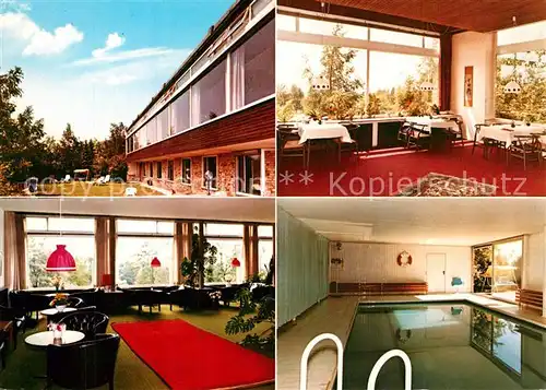 AK / Ansichtskarte Bad_Pyrmont Klinik Dr. Buchinger Hallenbad Bad_Pyrmont