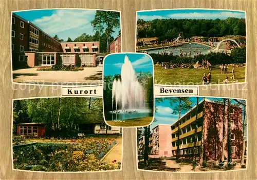 AK / Ansichtskarte Bad_Bevensen Diabetesklinik Fontaene Freibad Kurpark Bad_Bevensen