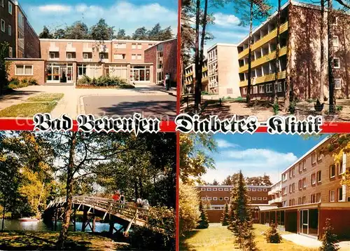AK / Ansichtskarte Bad_Bevensen Diabetes Klinik Park Holzbruecke Bad_Bevensen