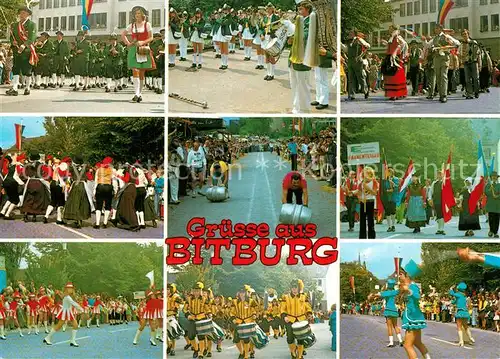 AK / Ansichtskarte Bitburg Festumzug Musikkapelle Tradition Trachten Bitburg