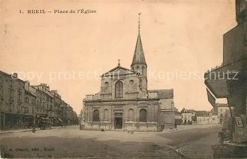 AK / Ansichtskarte Rueil la Gadeliere Place de l Eglise Rueil la Gadeliere