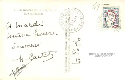 AK / Ansichtskarte Espelette Rue Pittoresque Espelette