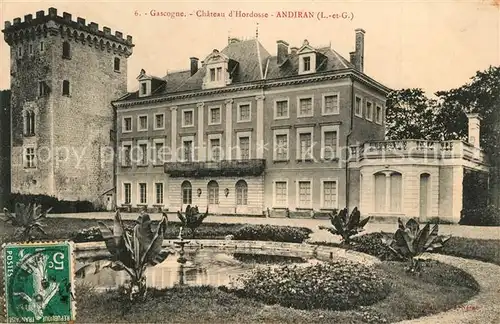 AK / Ansichtskarte Andiran Chateau d Hordosse Andiran