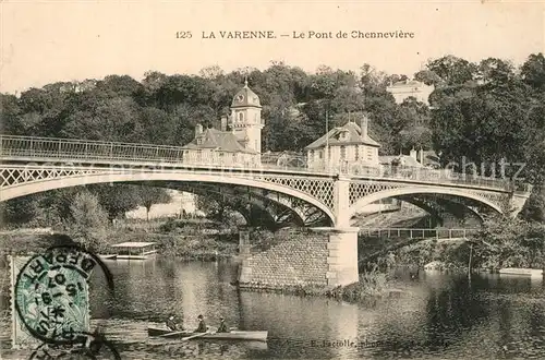 AK / Ansichtskarte La_Varenne Le Pont de Chenneviere La_Varenne