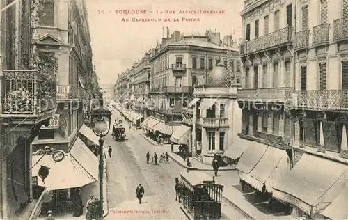 AK / Ansichtskarte Toulouse_Haute Garonne Le Rue Alsace Lorraine Au Carrefour de la Pomme Toulouse Haute Garonne