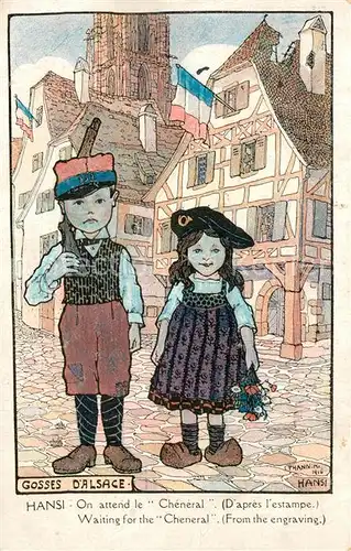 AK / Ansichtskarte Hansi On attend le Cheneral  