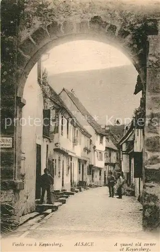 AK / Ansichtskarte Kaysersberg_Haut_Rhin Une vieille rue Kaysersberg_Haut_Rhin