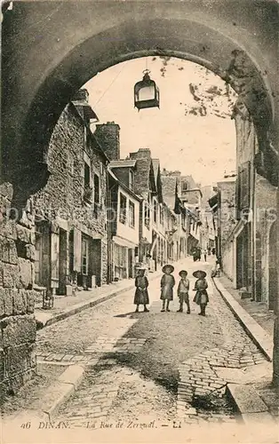 AK / Ansichtskarte Dinan Rue de Jerzual Dinan