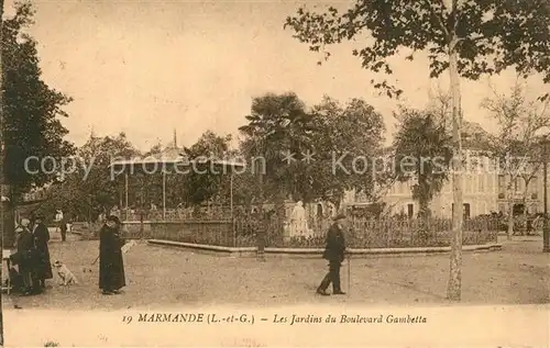 AK / Ansichtskarte Marmande Les Jardins du Boulevard Gambetta Marmande