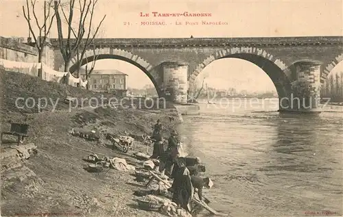 AK / Ansichtskarte Moissac Pont Napoleon sur le Tarn Moissac